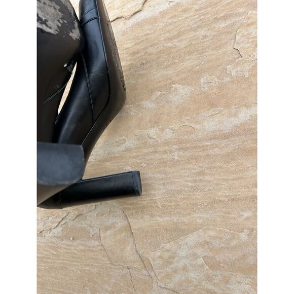 Jill Sander Black Leather Platform Round Toe Heel Sandals Size 41 - Picture 7 of 7